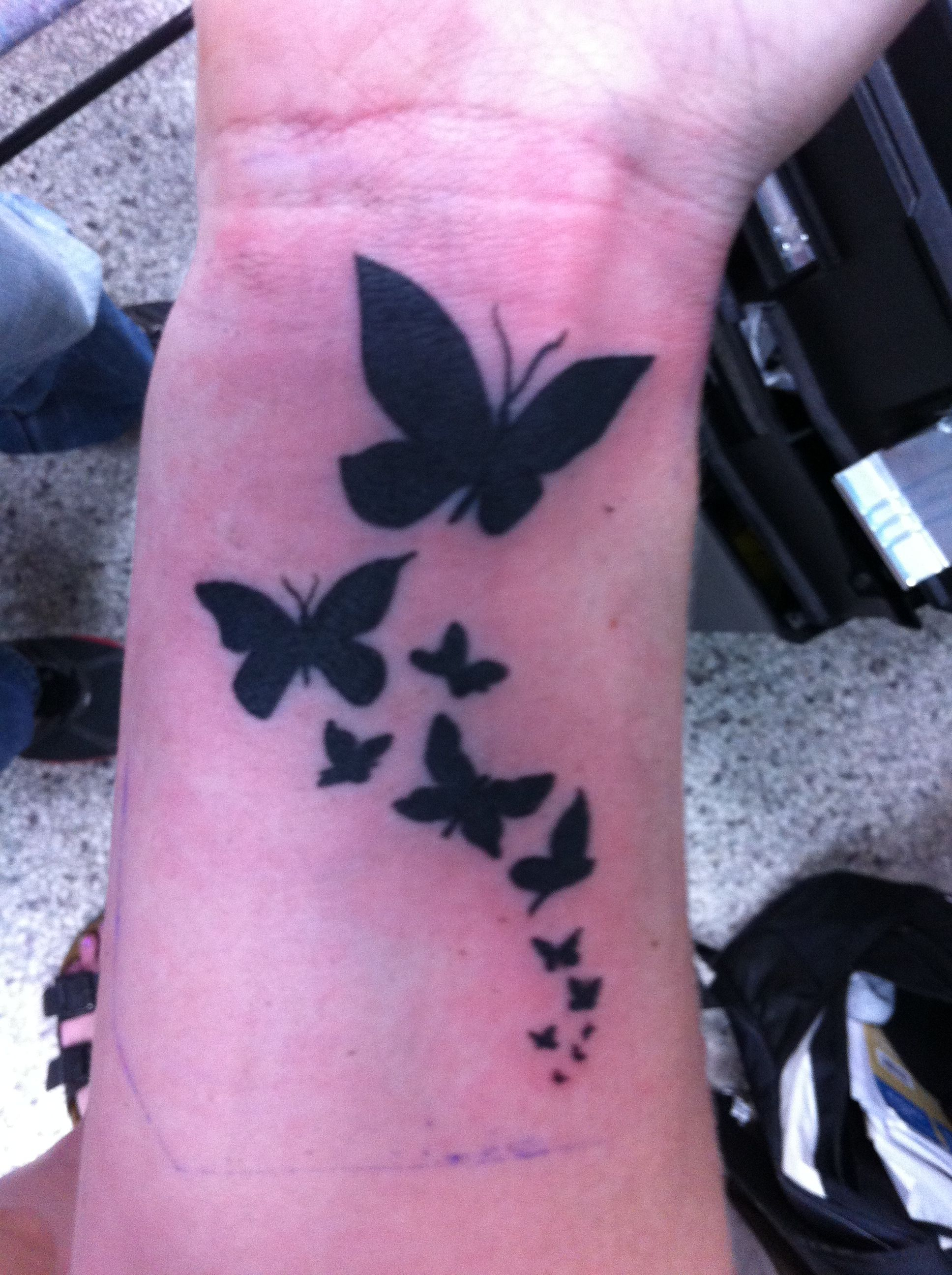 Butterfly Tattoo Designs Ink Butterfly Wrist Tattoo Butterfly throughout sizing 1936 X 2592