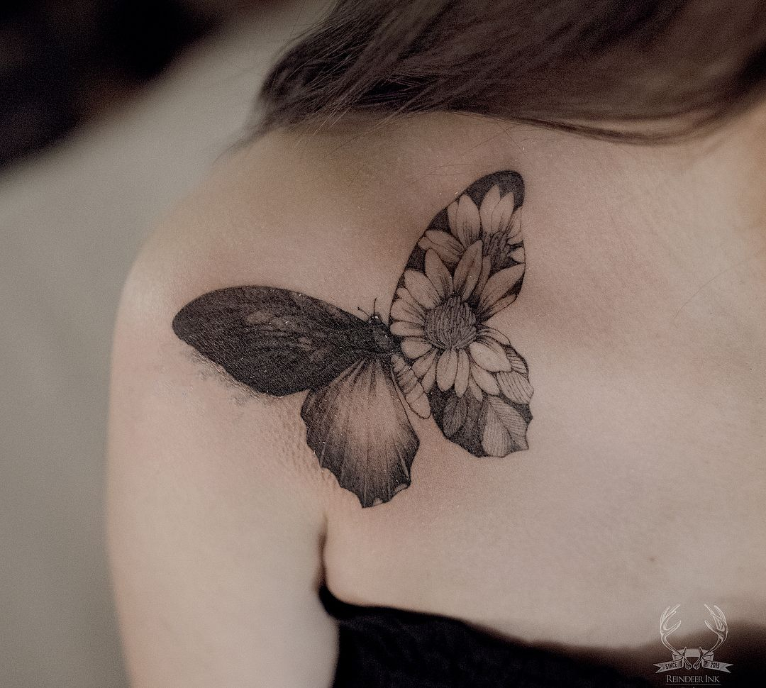 Butterfly Tattoo Meaning And Symbolism The Wild Tattoo Butterfly throughout size 1080 X 970