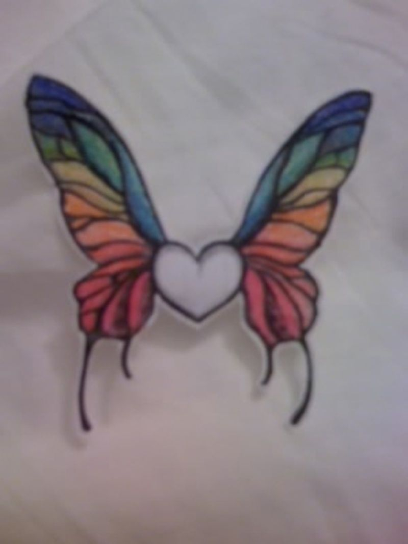 Butterfly Tattoo Rainbow Butterfly Butterfly Tattoo Tatto On throughout proportions 800 X 1067