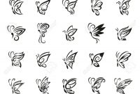 Butterfly Tattoo Set Royalty Free Cliparts Vectors And Stock regarding measurements 1300 X 1300