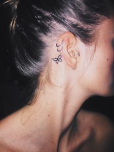 Butterfly Tattoo Small Tattoo Behind Ear Tattoo Words Of Wisdom regarding size 2448 X 3264