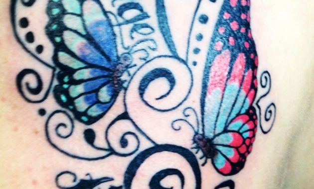 Download Butterfly Tattoo With Name In Wings Arm Tattoo Sites