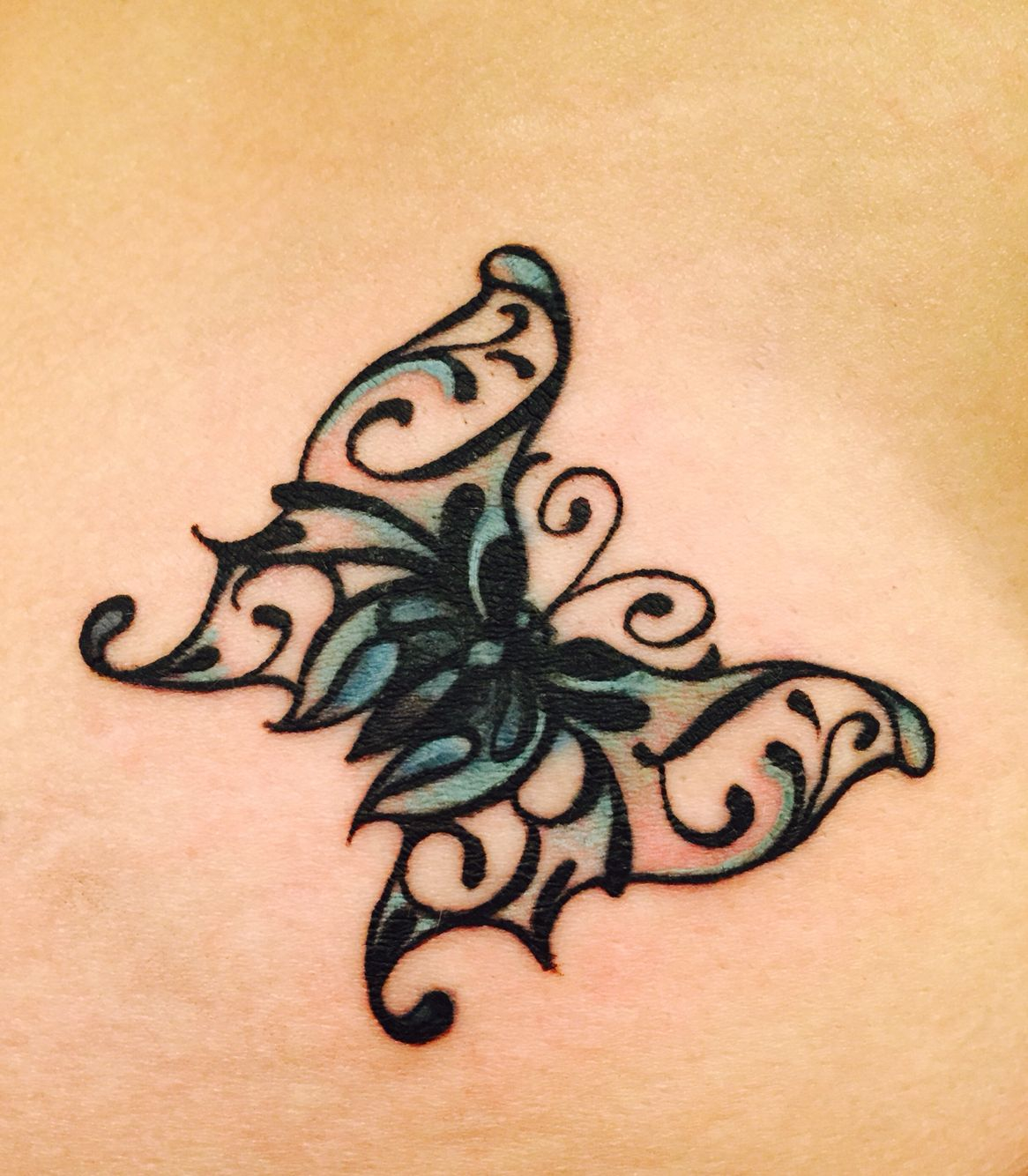 Initial Butterfly Tattoo • Arm Tattoo Sites