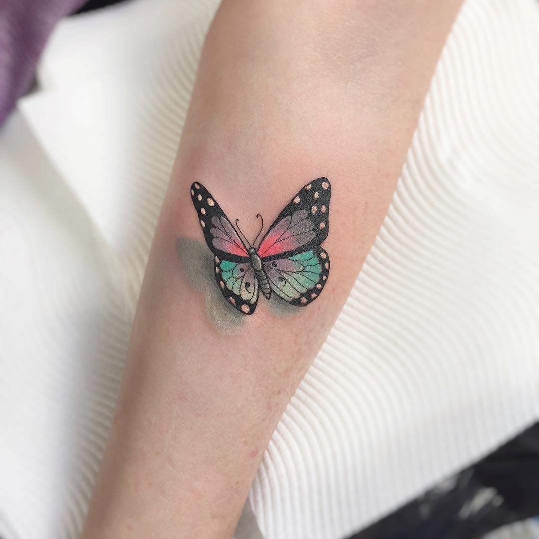 Butterfly Tattoo With Semicolon Girly Tattoos Girly Tattoos intended for proportions 1080 X 1080