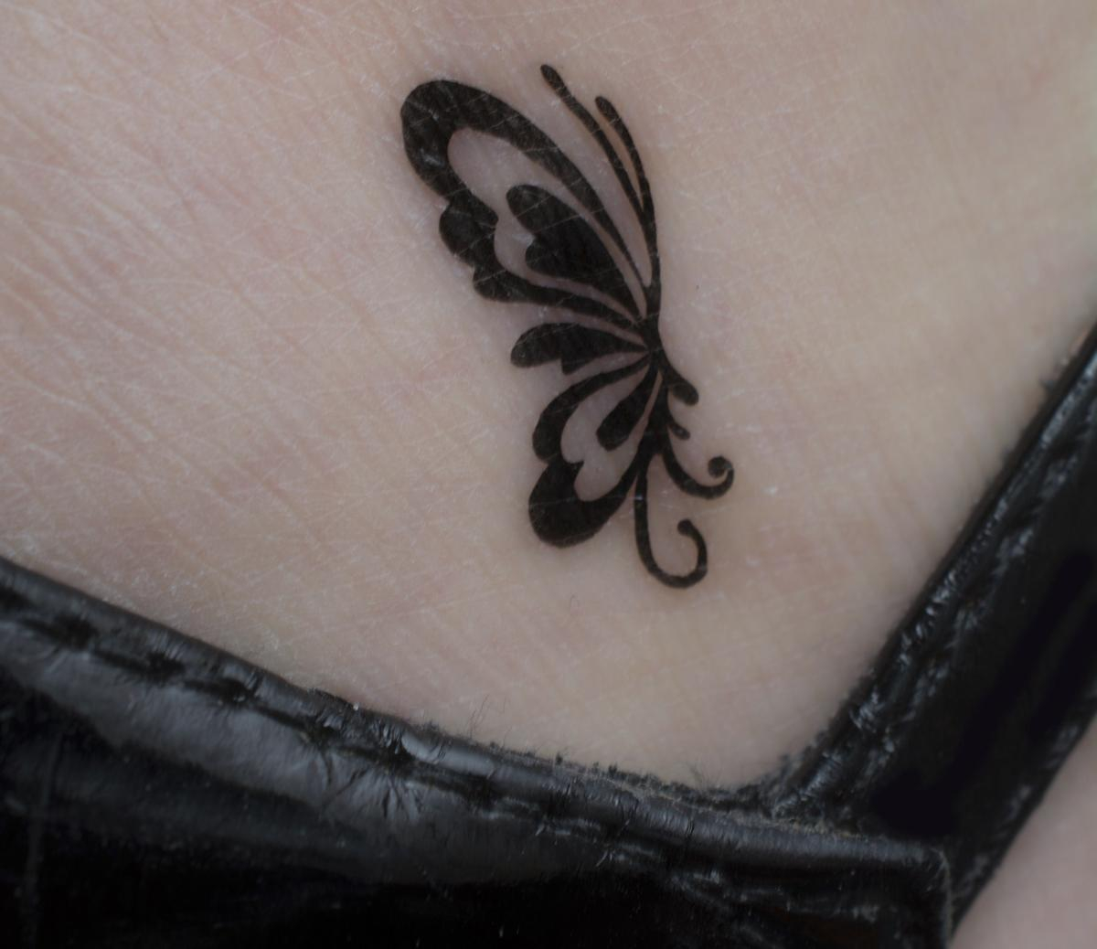 Butterfly Tattoos For Ankle intended for measurements 1200 X 1038