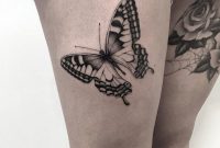 Butterfly Thigh Black Ink 819x1024 Tattoos Samoan Tattoo throughout measurements 819 X 1024