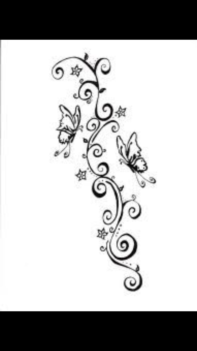 Butterfly Vine Tattoo Ideas Butterfly Tattoo Designs Swirl throughout sizing 750 X 1334