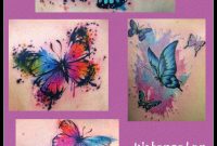 Butterfly Watercolor Tattoo Ideas I Love This Idea For A Sleeve intended for proportions 1152 X 1648
