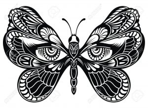 Butterfly Wings With Human Eyestattoo Art Royalty Free Cliparts inside dimensions 1300 X 947