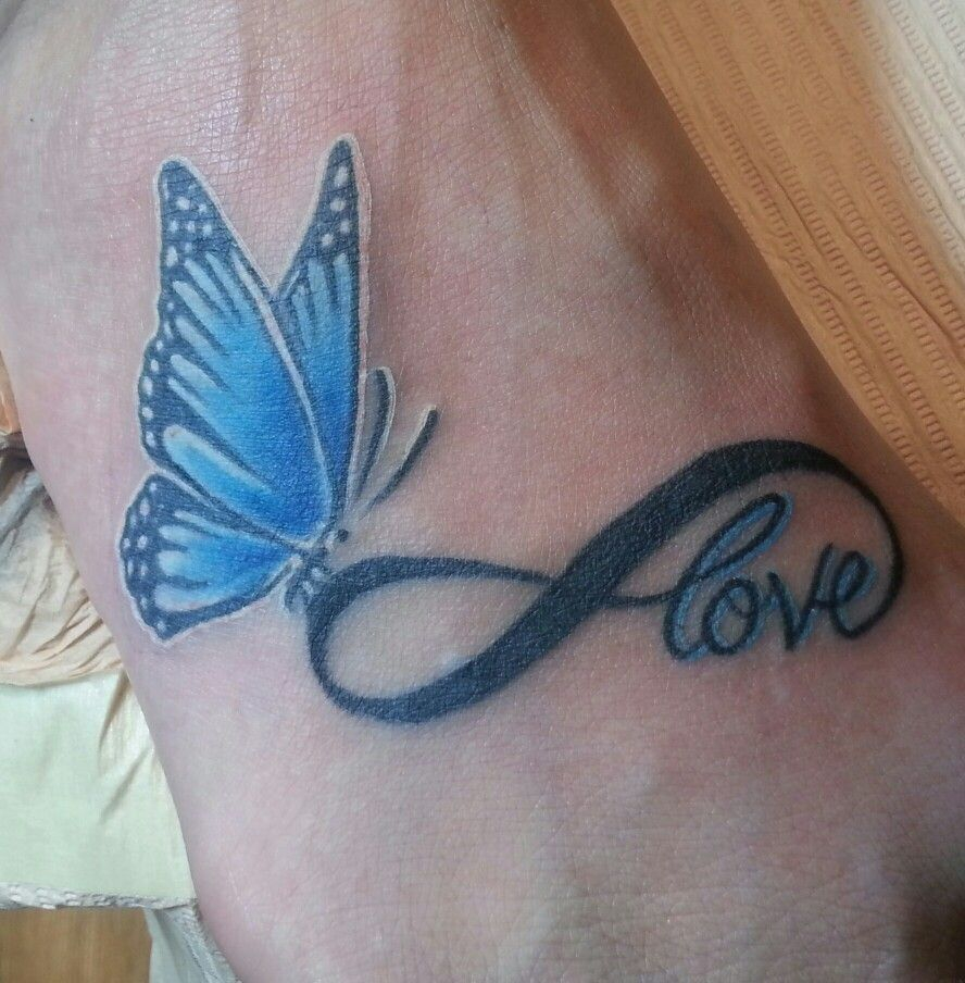 Butterflyinfinity Symbol Tattoo From Club Tattoo In Las Vegas My throughout proportions 888 X 904