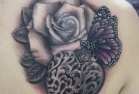 Butterflyroseheart Locket Shoulder Piece Tattoo Ideas Locket with sizing 1223 X 1237