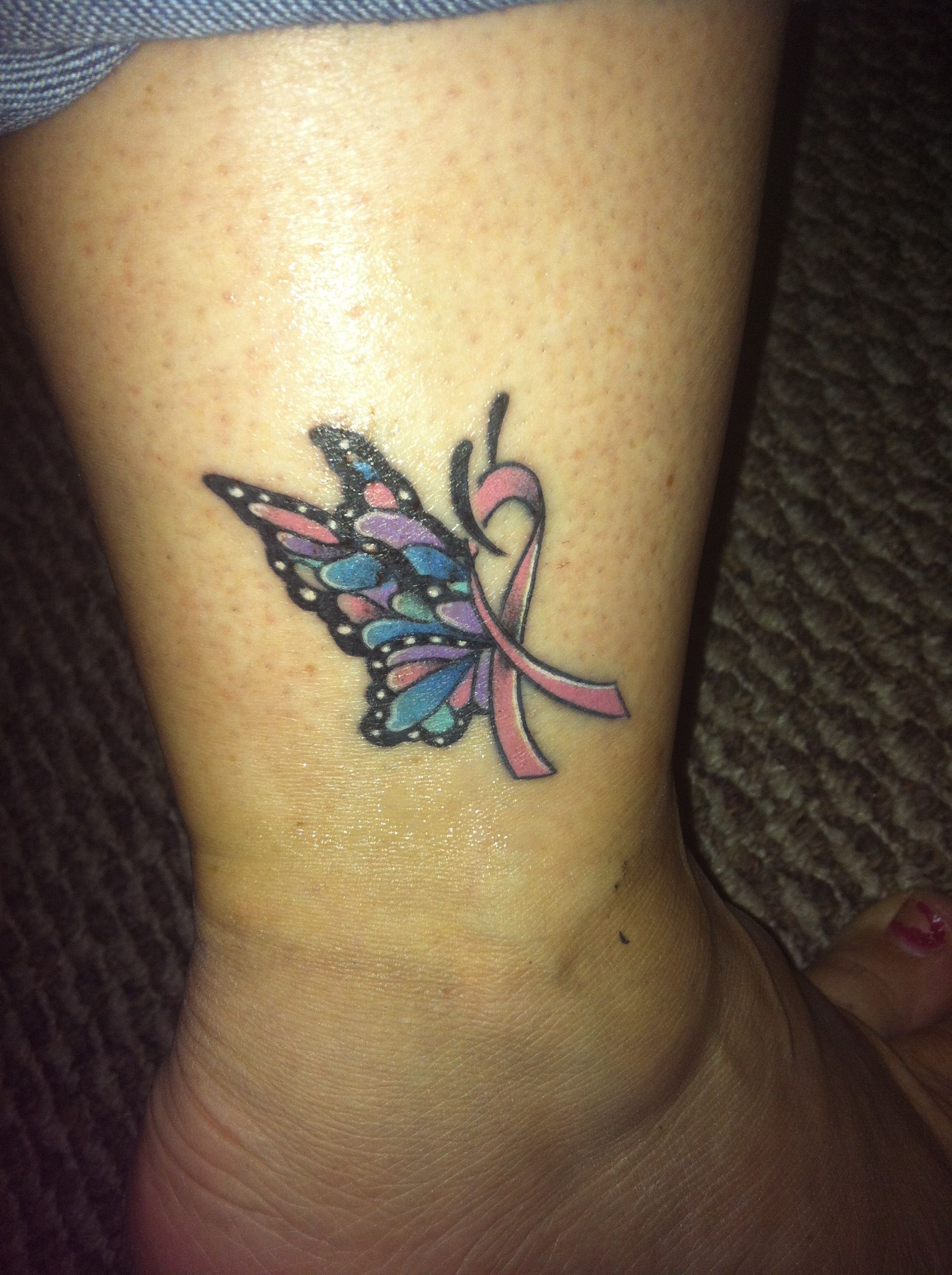 Cancer Ribbon Animal Tattoo Related With Cancer Ribbon Tattoos regarding measurements 1936 X 2592
