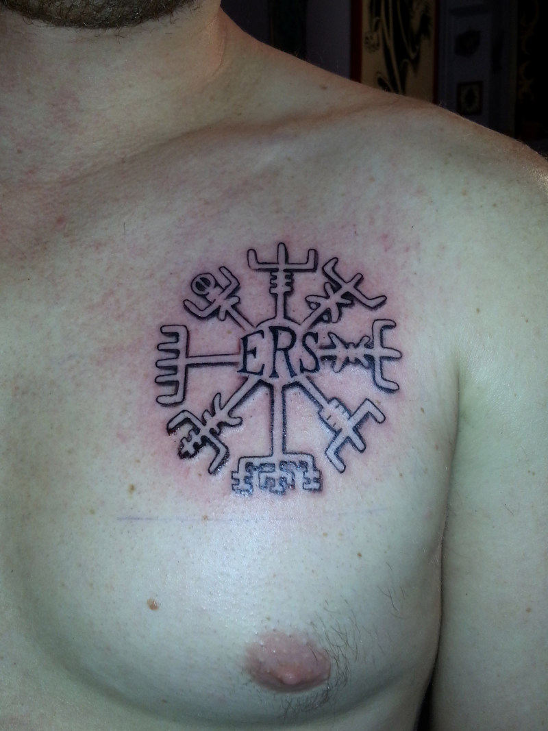Celtic Compass Tattoo On Chest Tattoos Book 65000 Tattoos Designs pertaining to proportions 800 X 1067