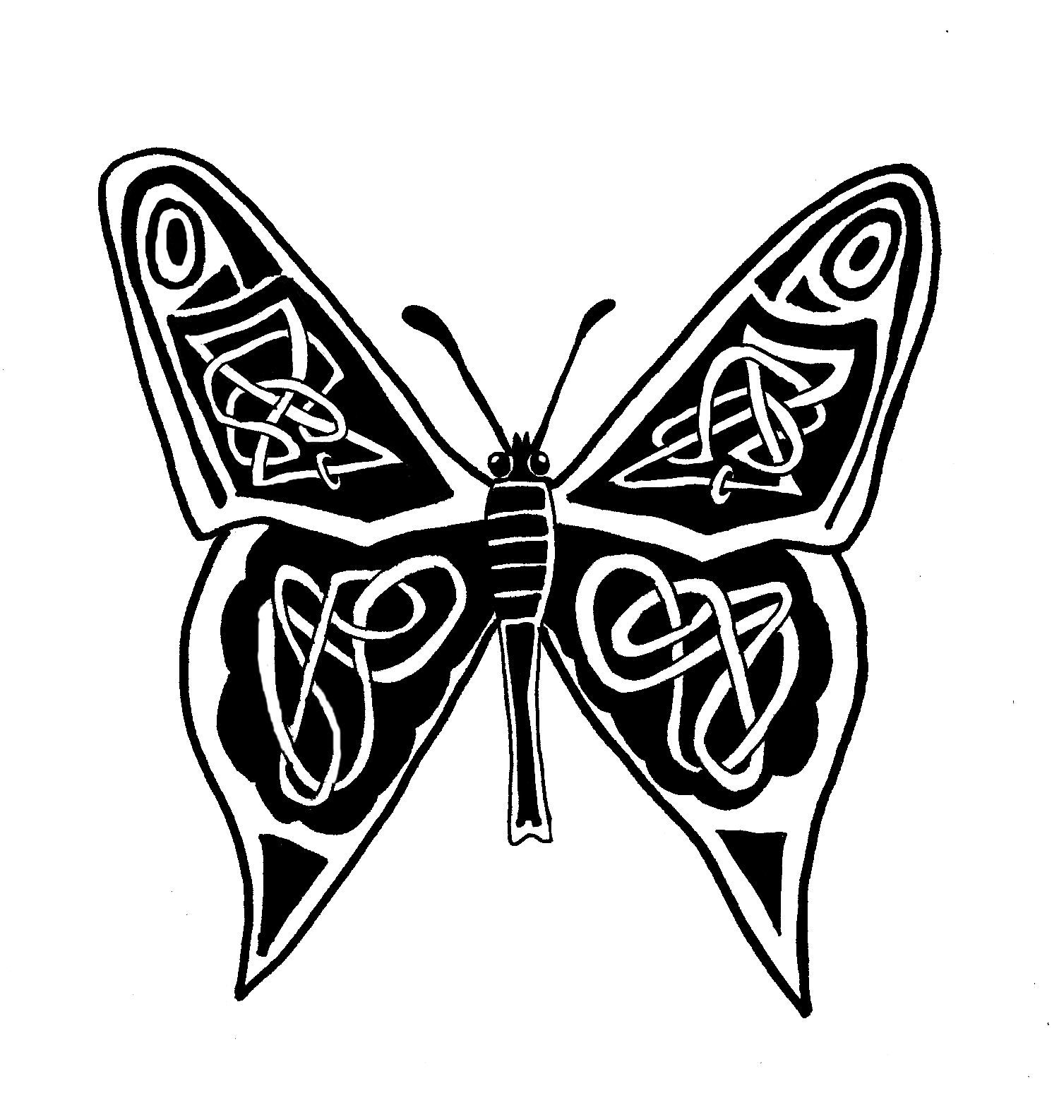 Celtic Zodiac Butterfly Tattoo Ideas Celtic Knot Celtic Butterfly in size 1500 X 1555