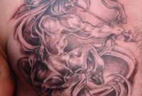 Centaur Sagittarius Zodiac Tattoo On Man Chest Vision in size 774 X 1032