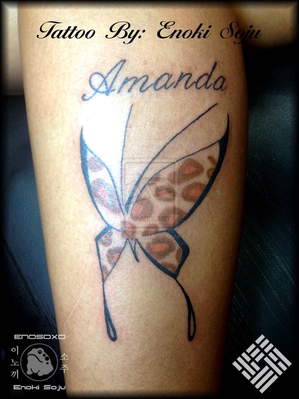 Cheetah Print Butterfly Tattoo Enoki Soju Enokisojudeviantart in dimensions 1024 X 1365