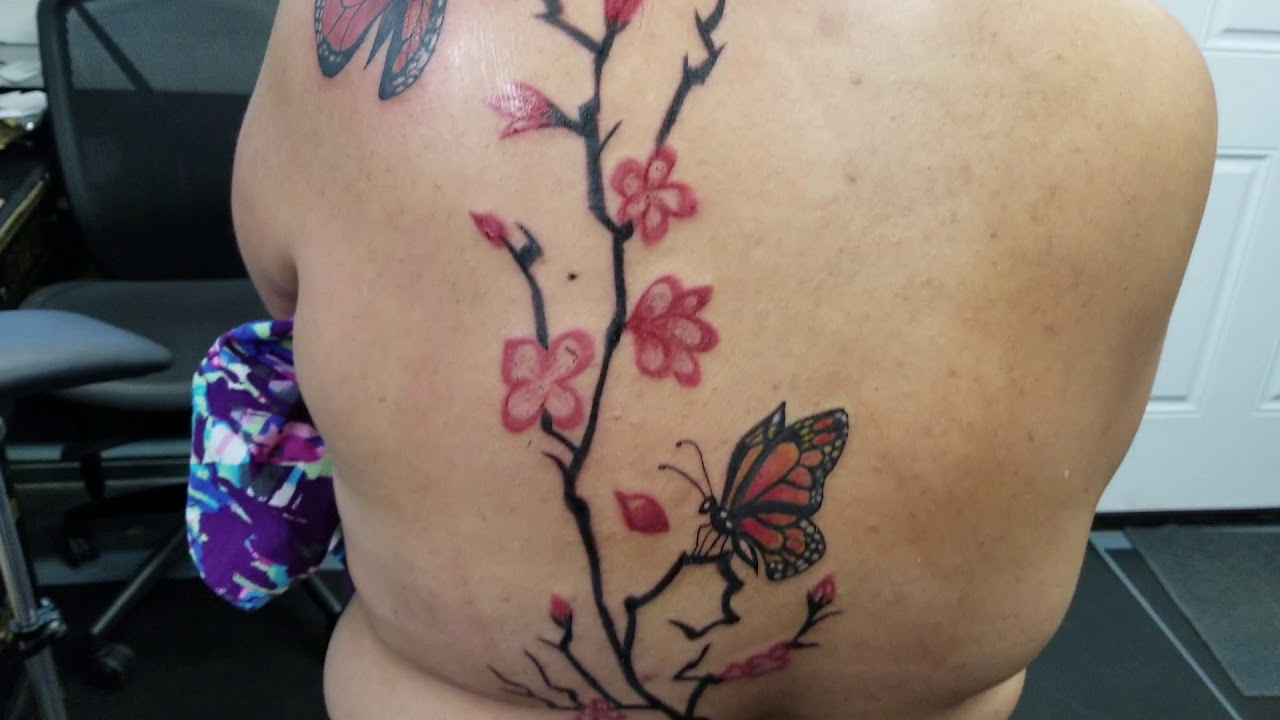 Cherry Blossom With Butterflies Tattoo Boris Kuryakin April 02 intended for size 1280 X 720