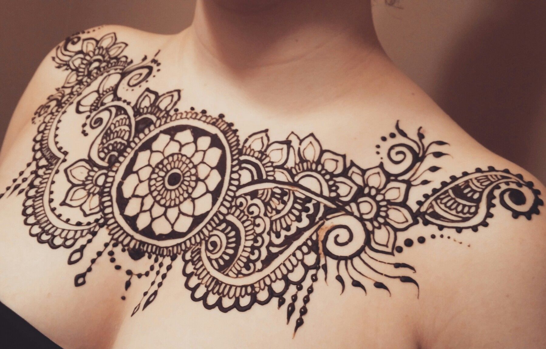 Henna Chest Tattoo • Arm Tattoo Sites