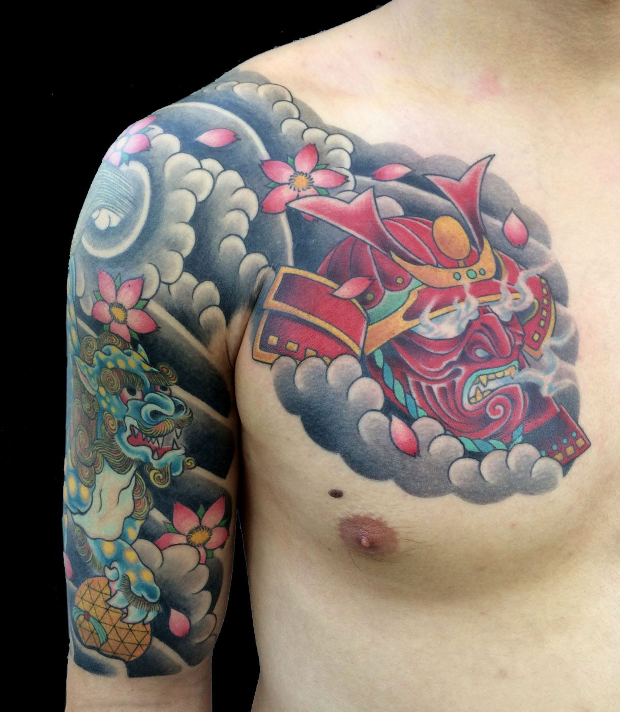 Chest Japanese Samurai Tattoo Slave To The Needle within measurements 1219 X 1400