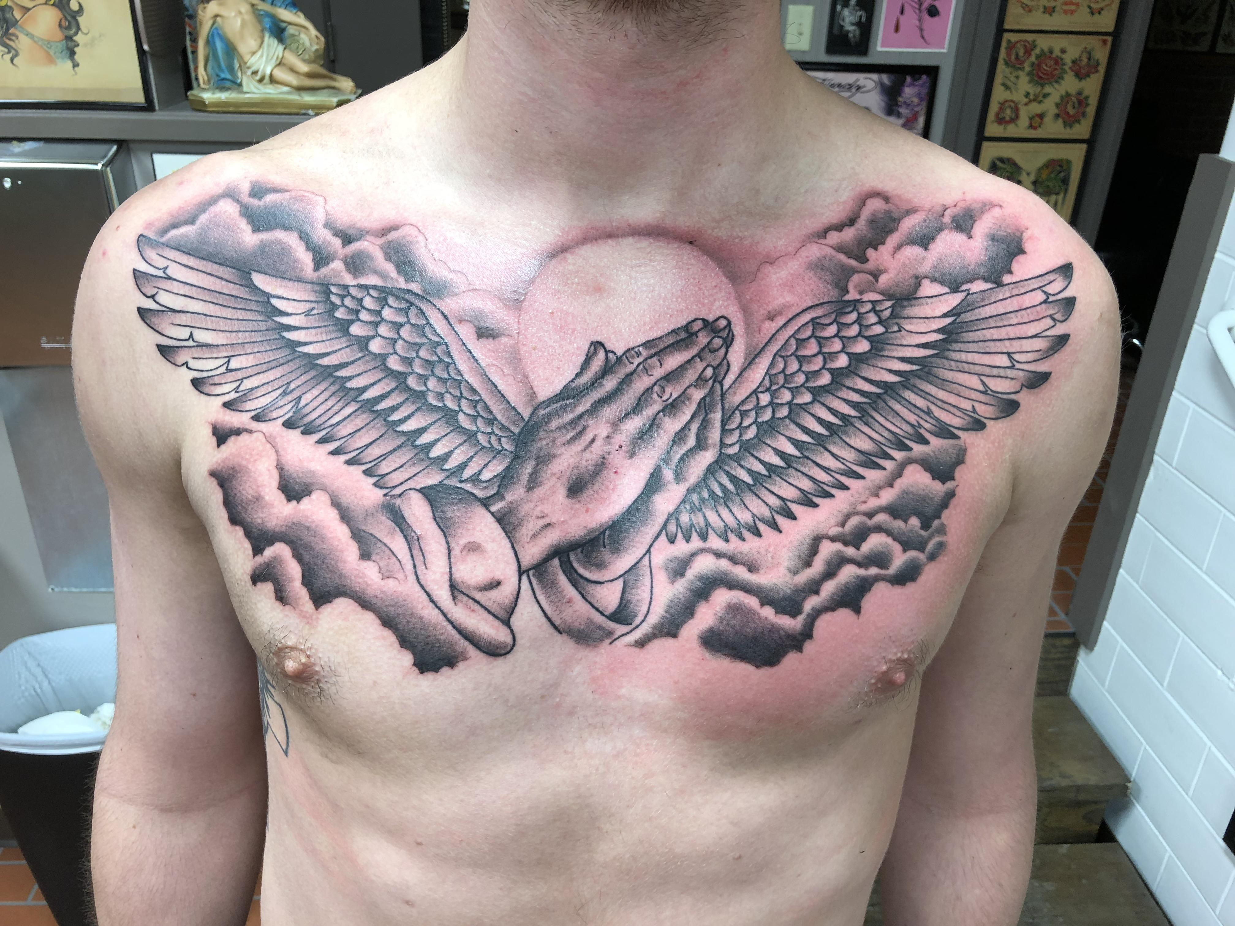 Chest Piece Jason Parker At Freedom Ink Tattoo Peoria Il Tattoos pertaining to proportions 4032 X 3024