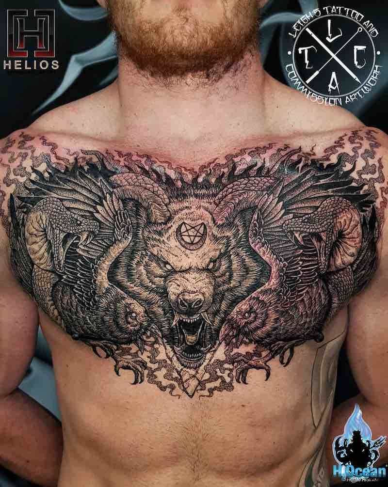 Chest Piece Tattoos Top 50 Chest Tattoos Chest Piece Tattoos for measurements 800 X 1005