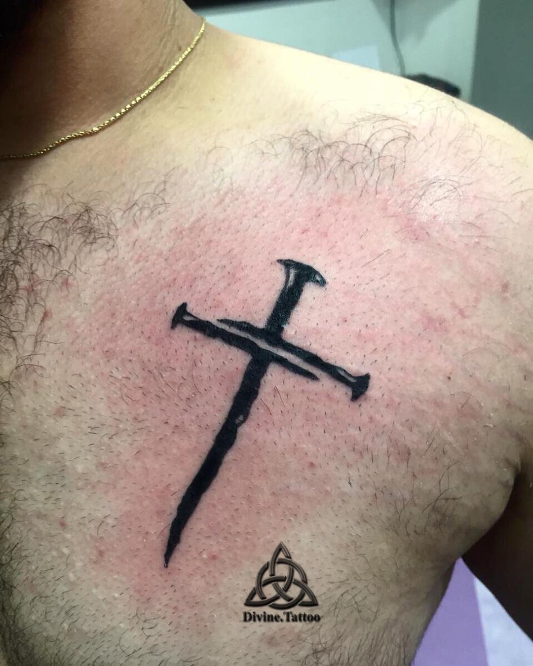 Chest Tattoo Ideas With A Cross Fashionizm in sizing 1080 X 1350