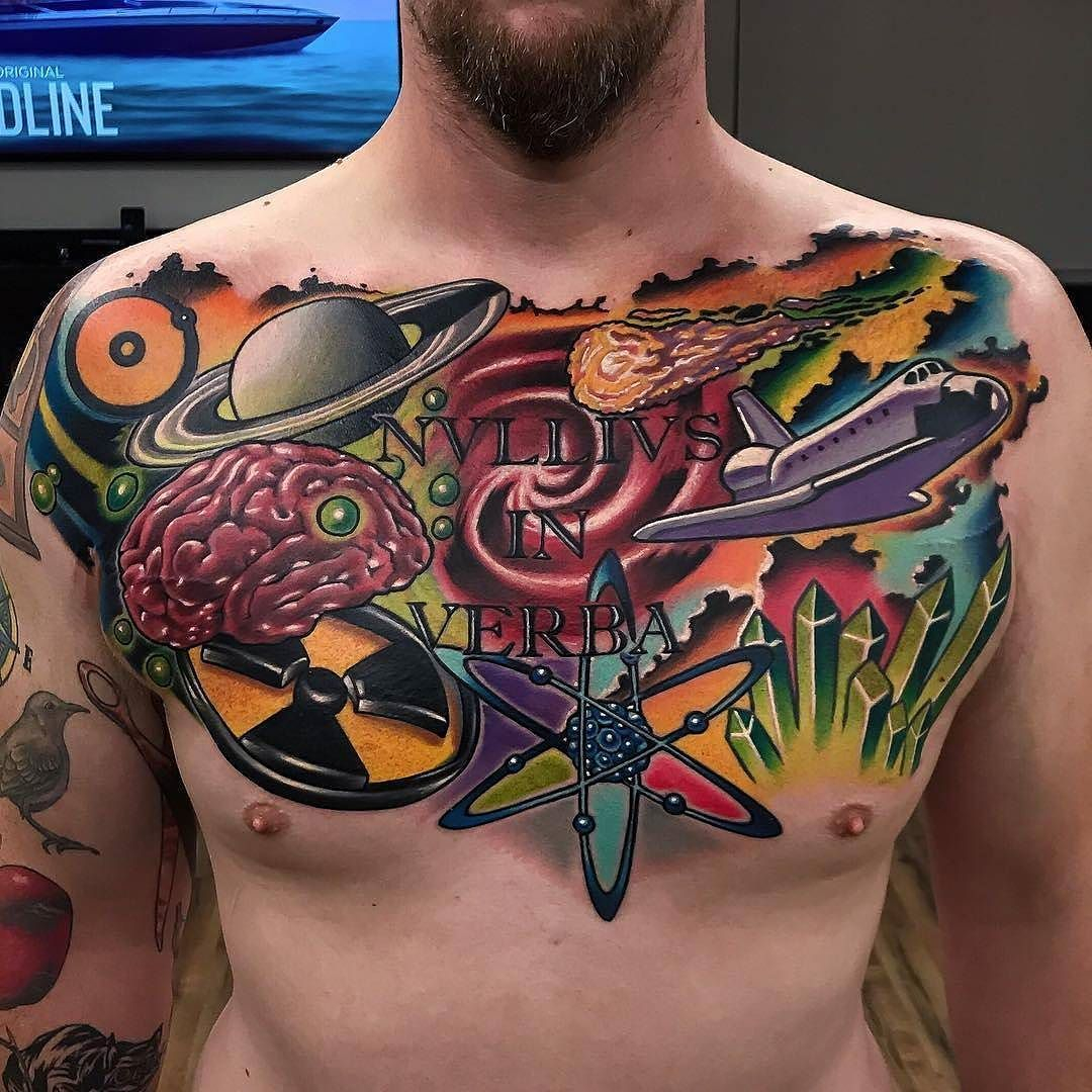 Chest Tattoo Joshwoods At Theblacklanternoc In Dana Point throughout dimensions 1080 X 1080