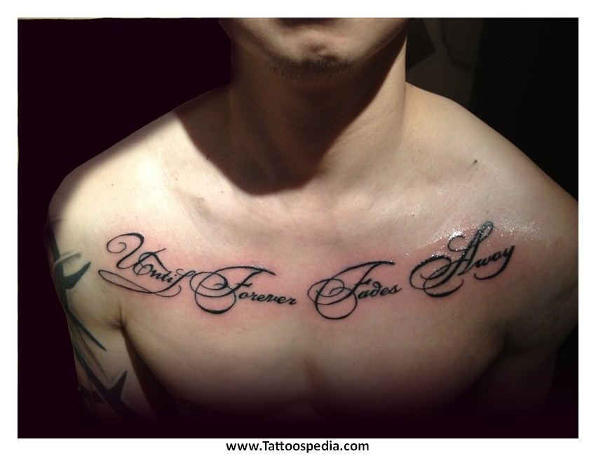 Chest Tattoos Quotes About God 1 with regard to size 850 X 650