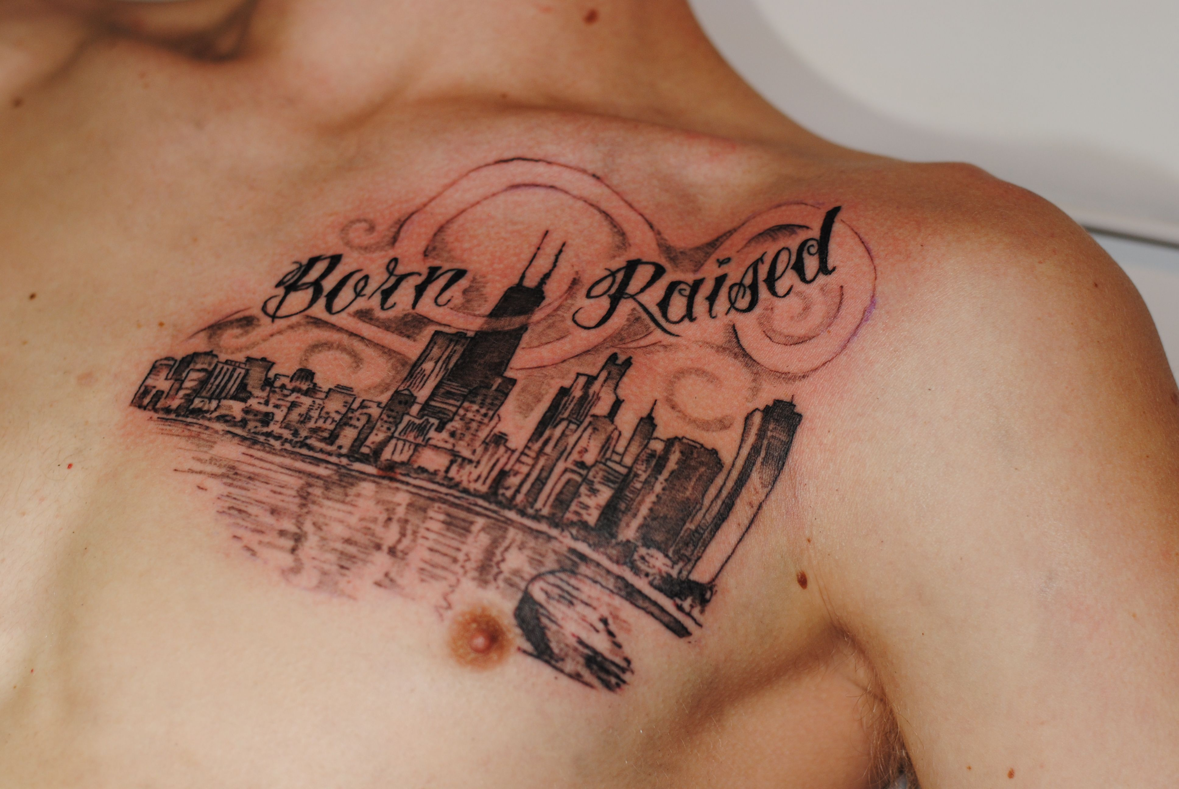 Chicago Skyline Inked Chicago Skyline Tattoo Tattoos throughout size 3872 X 2592