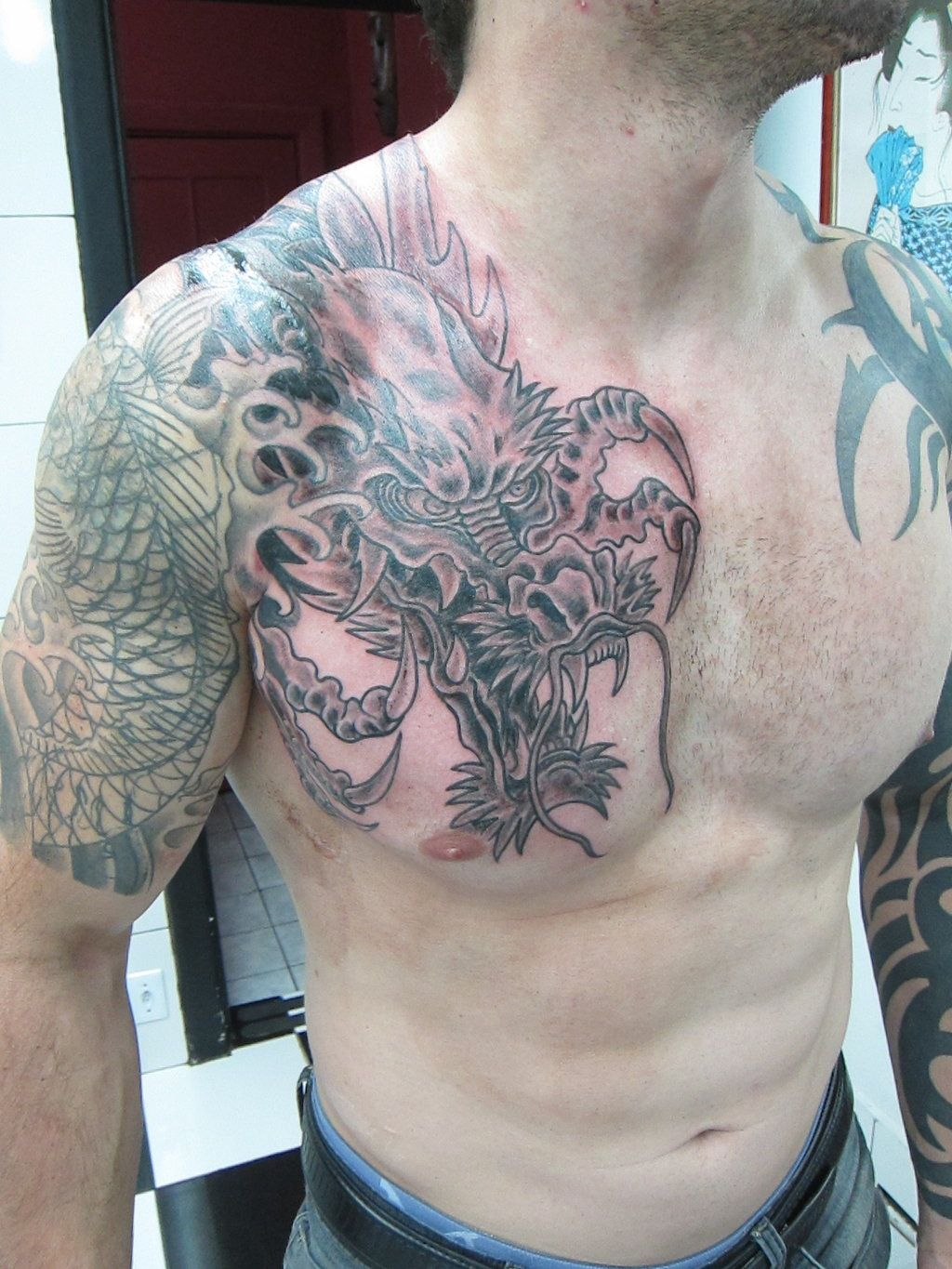 Chinese Dragon Half Sleeve Tattoo Google Search Ideas For The in dimensions 1024 X 1365