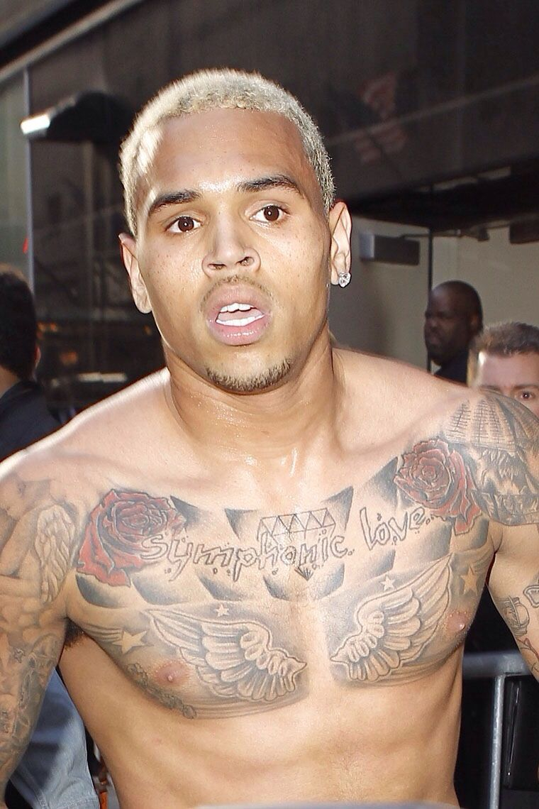 Chris Brown My Mf Husband Xoxo Stomach Tattoos Torso pertaining to proportions 760 X 1140