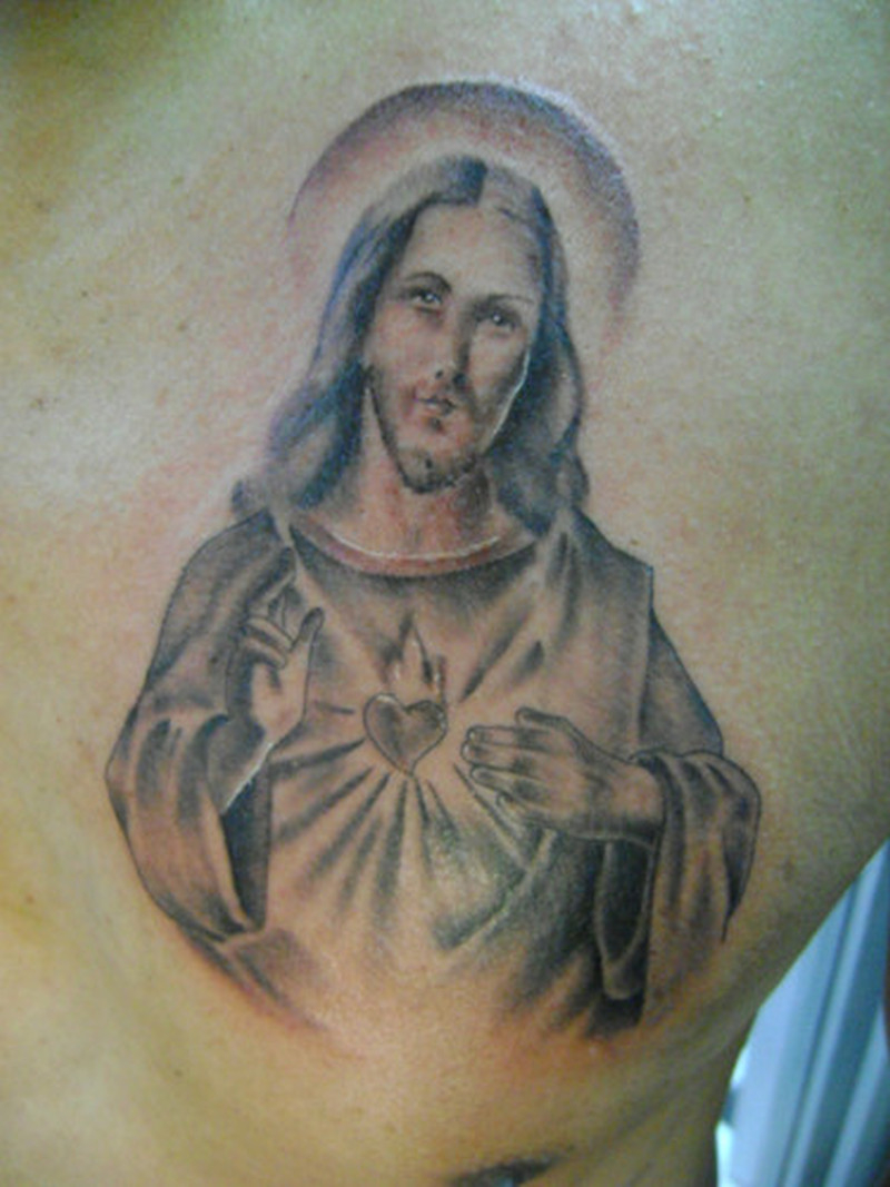 Christ Jesus Tattoo On Chest Tattoos Book 65000 Tattoos Designs pertaining to dimensions 800 X 1067