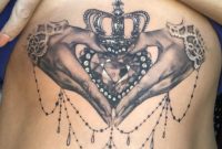 Claddagh Sternum Chest Tattoo Tattoos Claddaugh Tattoo Claddagh throughout proportions 2622 X 2320