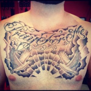Cloud Tattoo Designs Chest New Tattoo Designs Cool Chest Tattoos intended for size 1024 X 1024