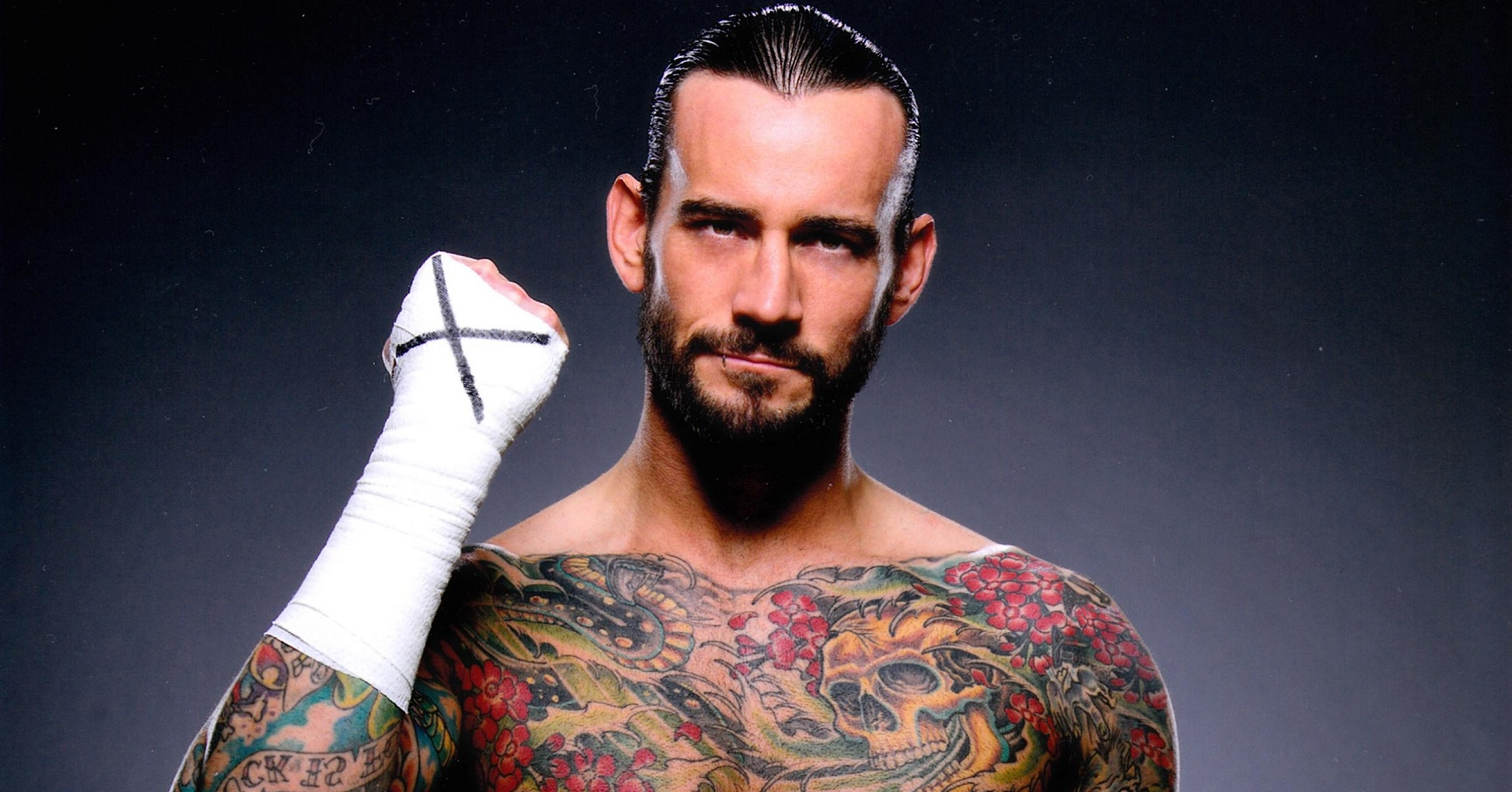 Cm Punks Many Tattoos Celebrity Tattoo Designs for proportions 1728 X 905