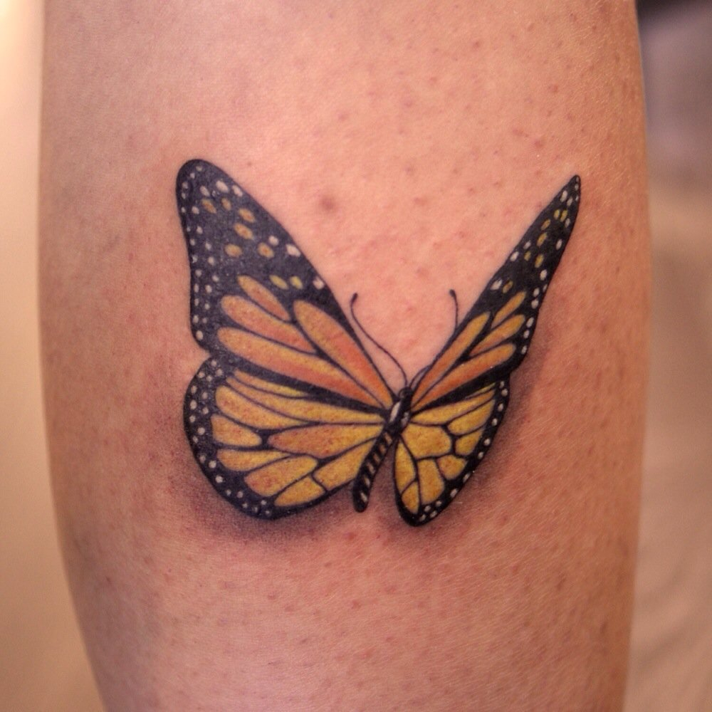 Cool 3d Monarch Butterfly Tattoo Justin inside sizing 1000 X 1000