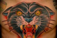 Cougar Tattoos Traditional Panther Tattoo Jaguar Tattoo Tattoos intended for sizing 1034 X 1349