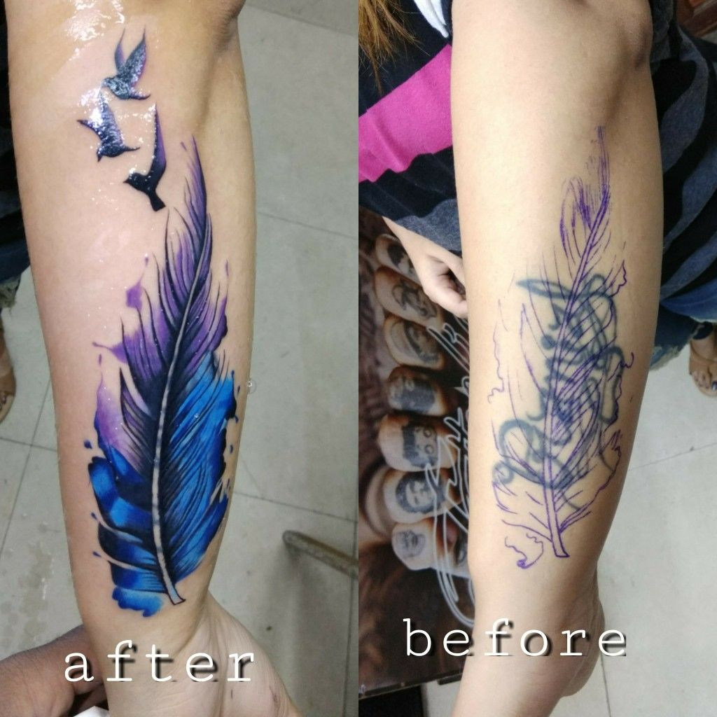 Cover Up Tattoo Tattoos Cover Tattoo Feather Tattoos Cover Up intended for size 1024 X 1024