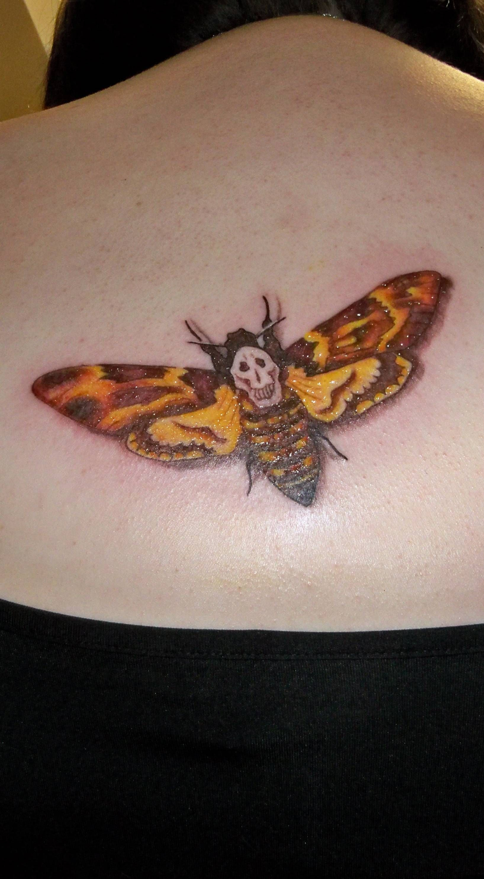 Creepy Silence Of The Lambs Tattoo I Would Never Get This But Its pertaining to measurements 1635 X 2968