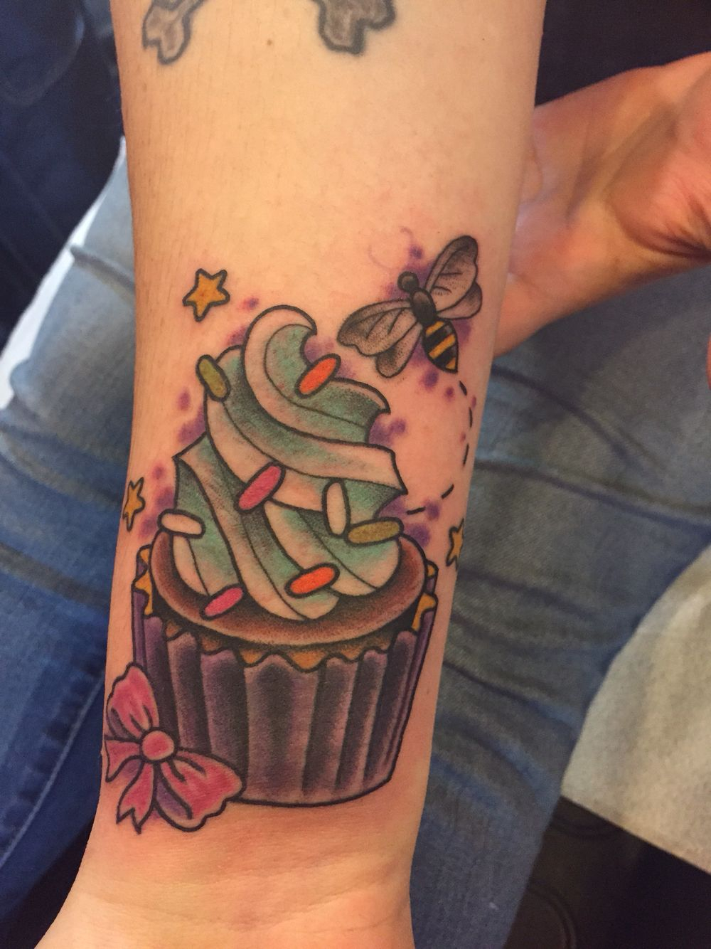 Cupcake Cover Up Tattoo Clark Kent At Slave To The Needle Ballard with measurements 1000 X 1334