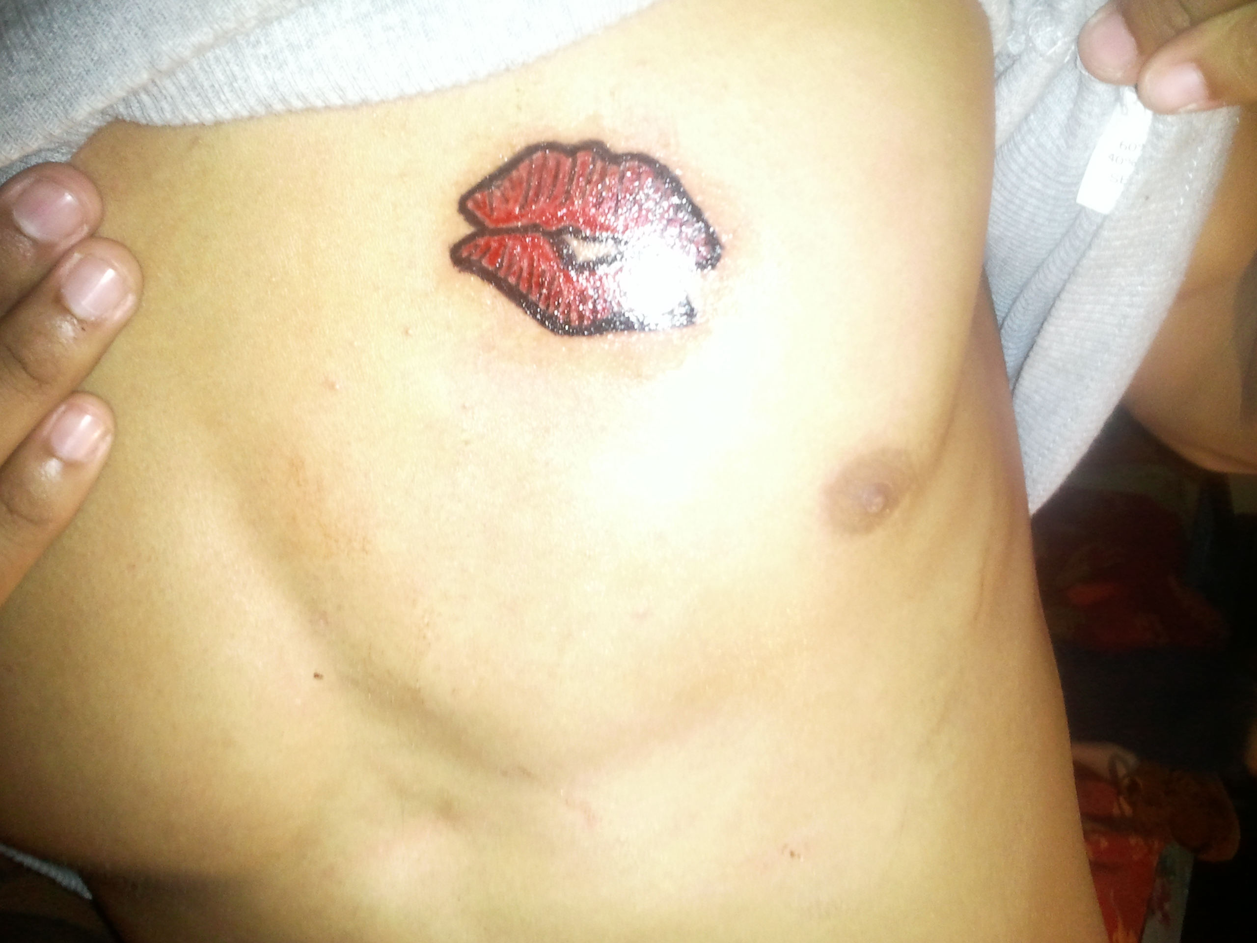 Custom Lips Tattoo Thebloodywound in proportions 2560 X 1920