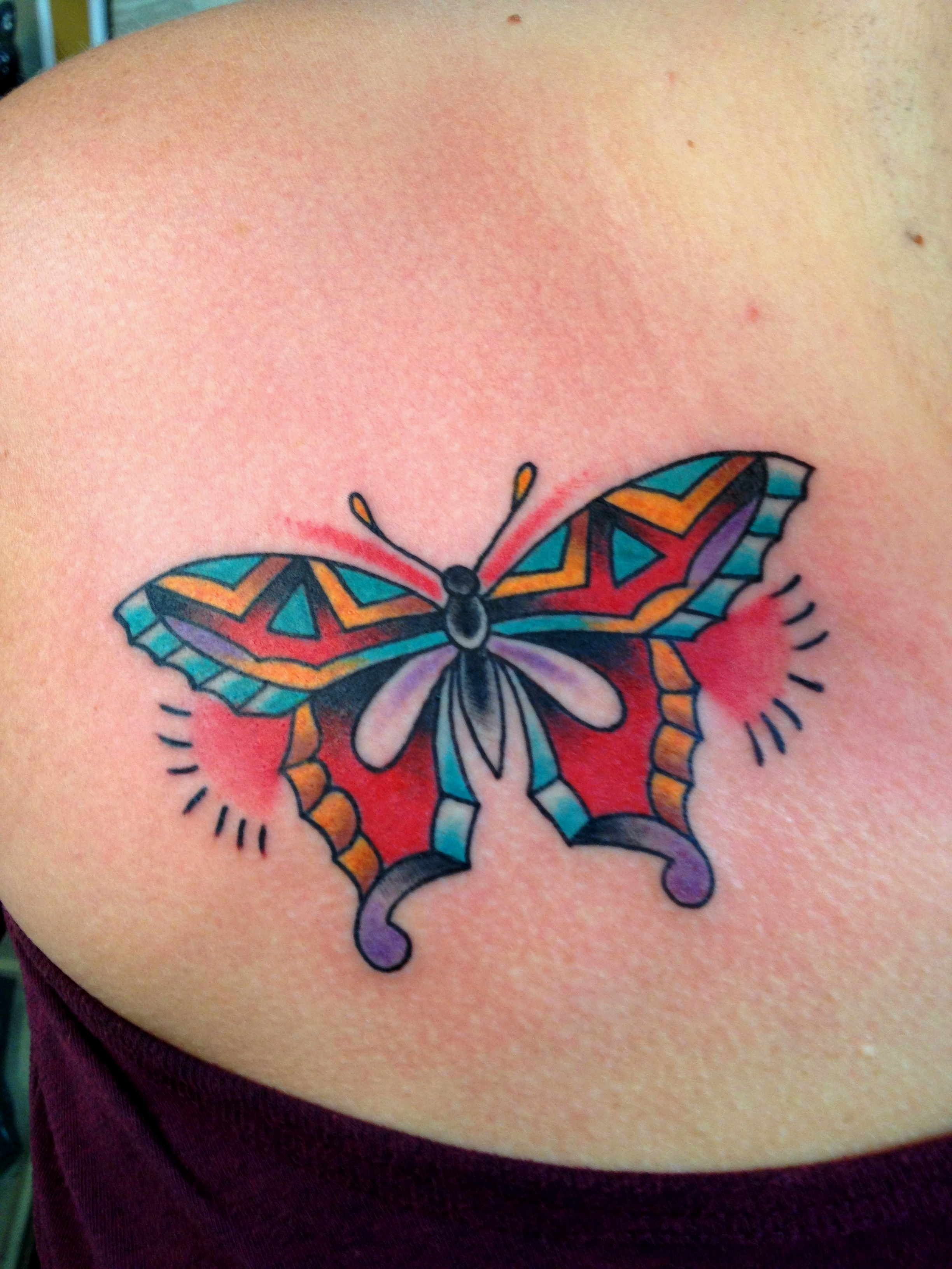 Cute Colorful Butterfly Tattoo inside sizing 2448 X 3264