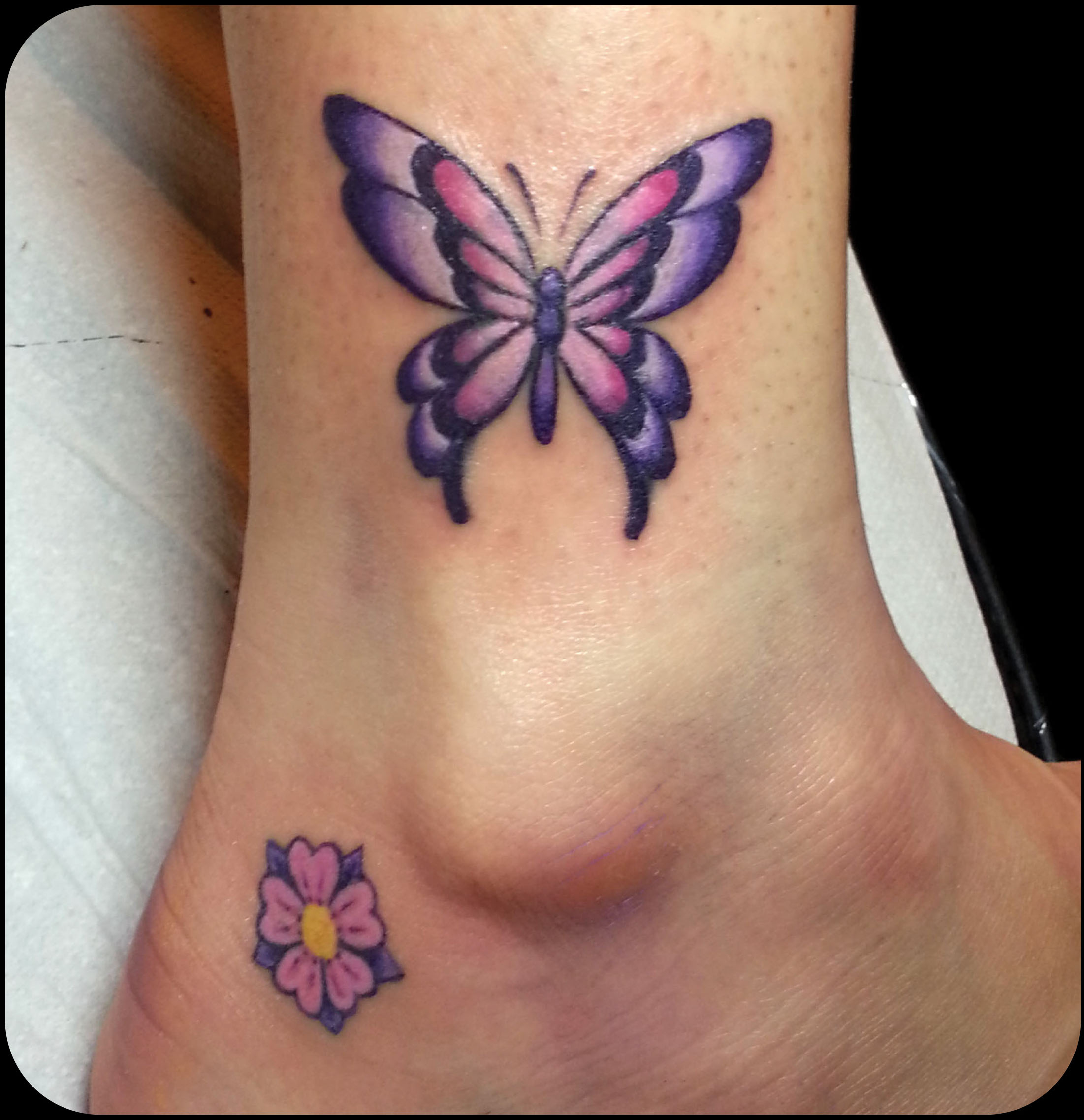 Cute Purple Butterfly Tattoo Tattoo Ideas in proportions 2202 X 2274