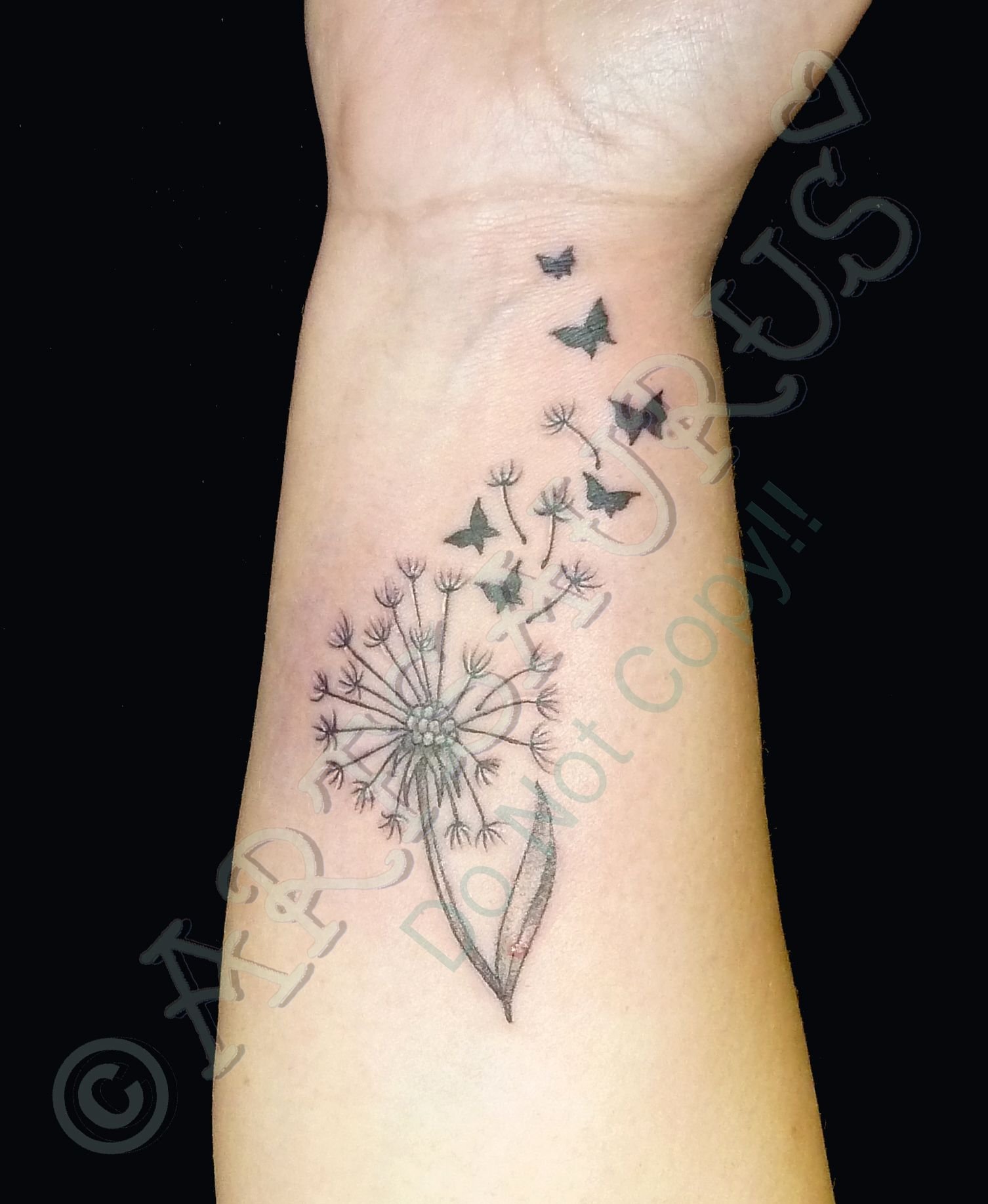 Dandelion Wrist Tattoo This One Is Small Yet Simple Description regarding proportions 1506 X 1835