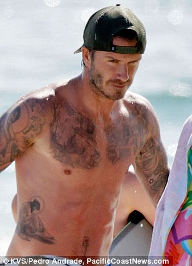 David Beckham New Chest Tattoo Design Tattoos Book 65000 intended for proportions 800 X 1106