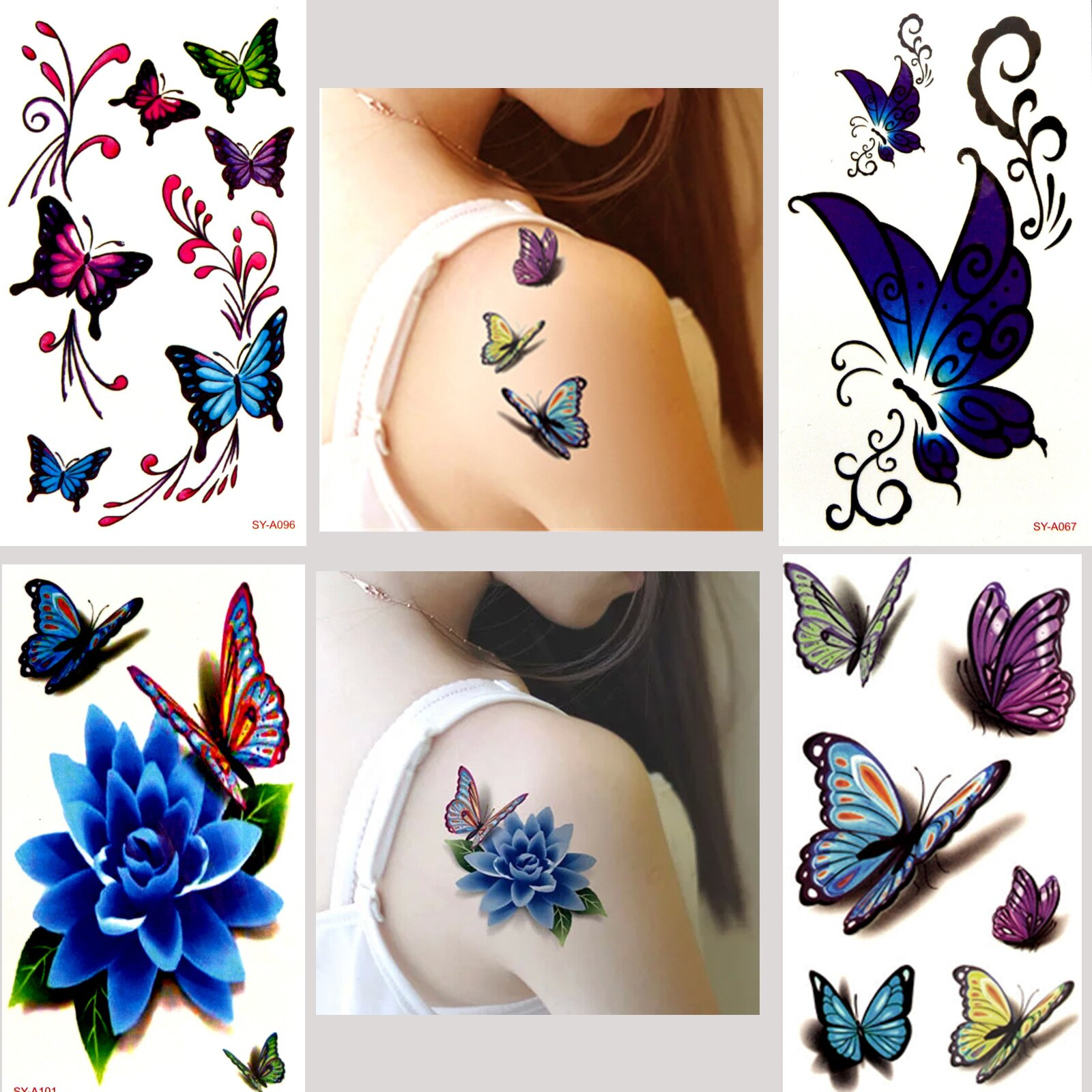 3d Butterfly And Flower Tattoos • Arm Tattoo Sites