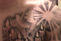 Dove And Candles To Chest Tattoo Into Full Sleeve Tattoos Chest regarding measurements 3024 X 4032