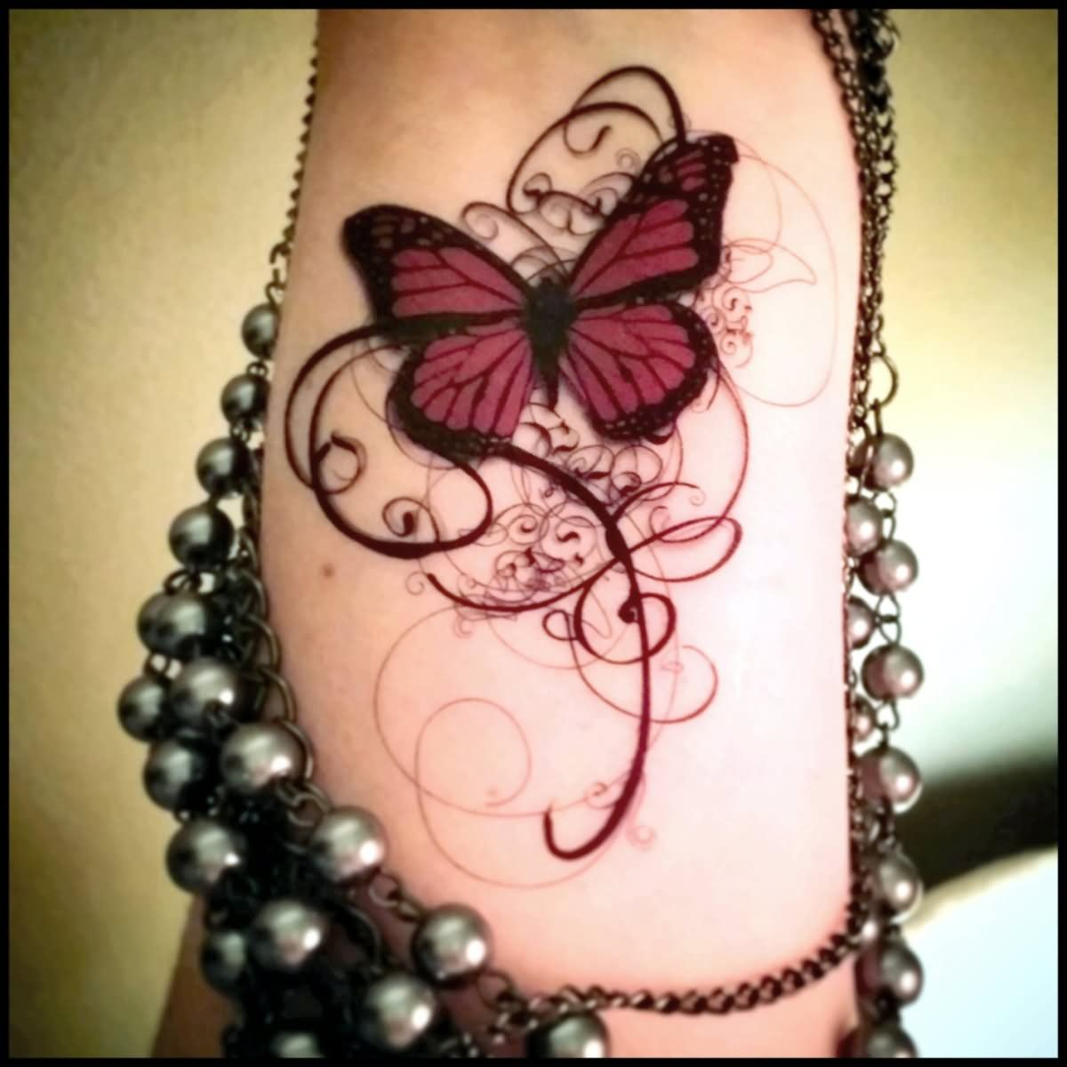 Download Free Classic Gothic Butterfly Tattoo Design For Sleeve To with proportions 1200 X 1200