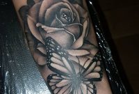 Download Free Will Nash Tattoos Art Rose And Butterfly On pertaining to proportions 1080 X 1080