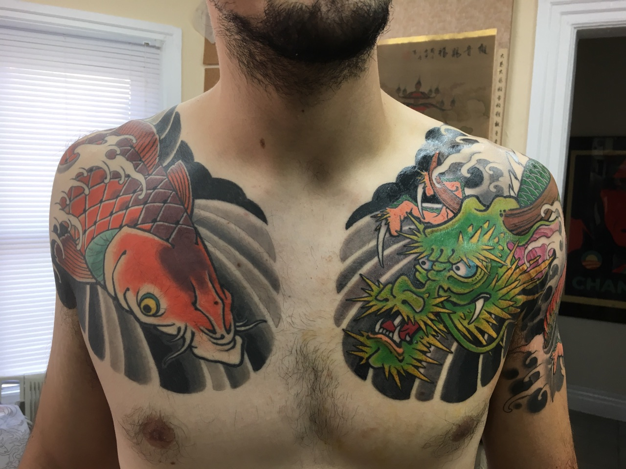 Dragonkoi Chest Panel Jon Mirro At Hand Of Doom Tattoo In with proportions 1280 X 960